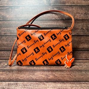 Playboy Bunny Bag mid 80’s Vintage Tip Bag Rare Orange with Orange Pin